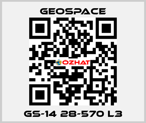 GS-14 28-570 L3 GeoSpace