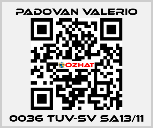 0036 TUV-SV SA13/11 PADOVAN VALERIO