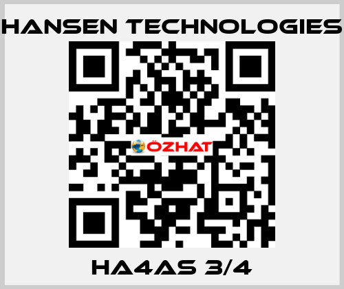 HA4AS 3/4 HANSEN TECHNOLOGIES