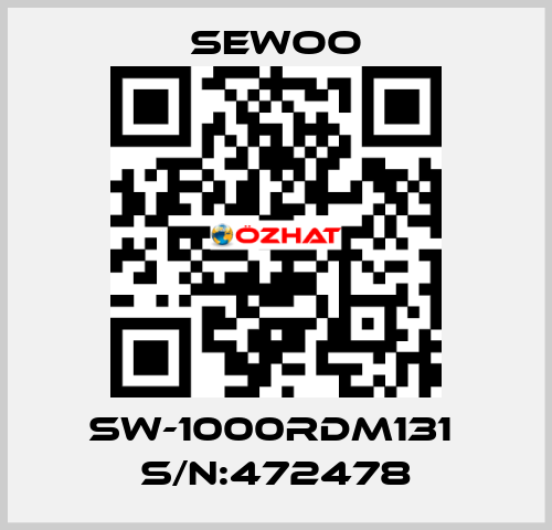 SW-1000RDm131  S/N:472478 Sewoo