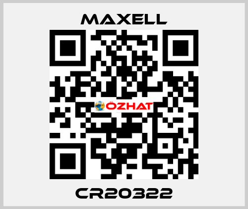 CR20322 MAXELL