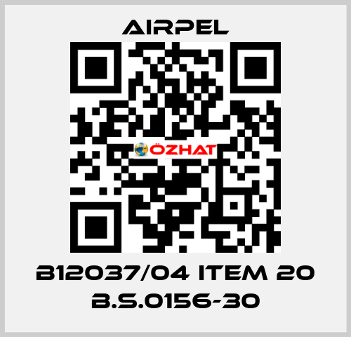B12037/04 ITEM 20 B.S.0156-30 Airpel