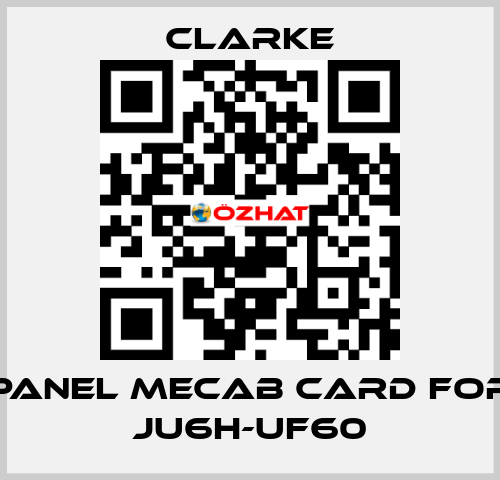 panel mecab card for JU6H-UF60 Clarke