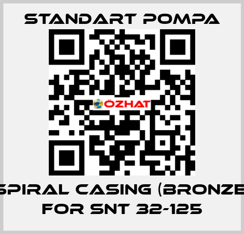 Spiral casing (bronze) for SNT 32-125 STANDART POMPA