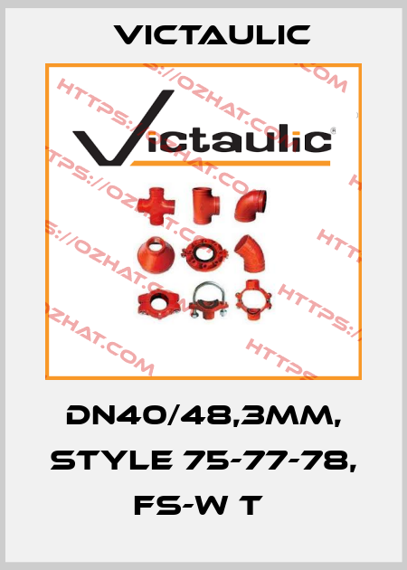 DN40/48,3mm, Style 75-77-78, FS-W T  Victaulic
