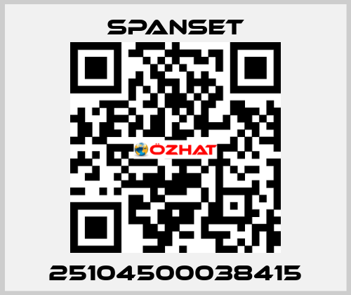 25104500038415 SpanSet