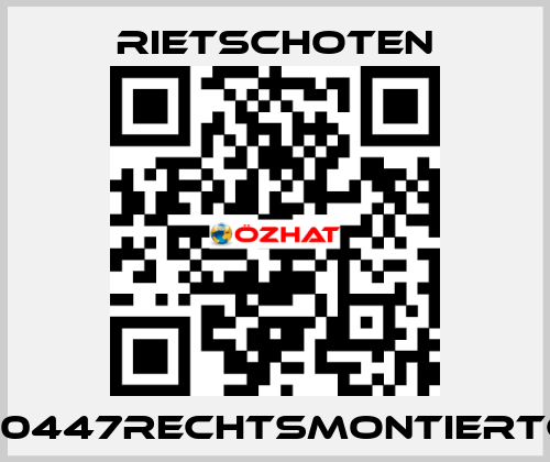 300/45910447RECHTSMONTIERTGMRSP/T RIETSCHOTEN