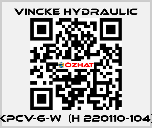 KPCV-6-W  (H 220110-104) VINCKE HYDRAULIC