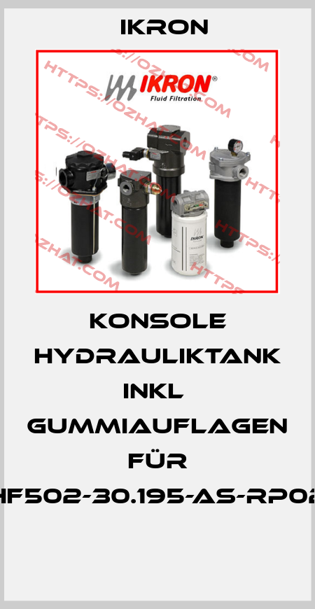 Konsole Hydrauliktank inkl  Gummiauflagen für HF502-30.195-AS-RP02  Ikron