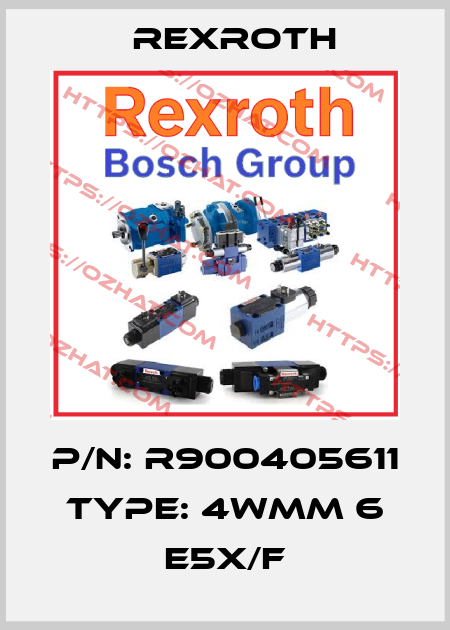 P/N: R900405611 Type: 4WMM 6 E5X/F Rexroth