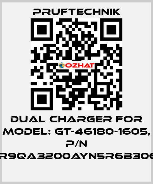 Dual charger for Model: GT-46180-1605, p/n WR9QA3200AYN5R6B3065 Pruftechnik