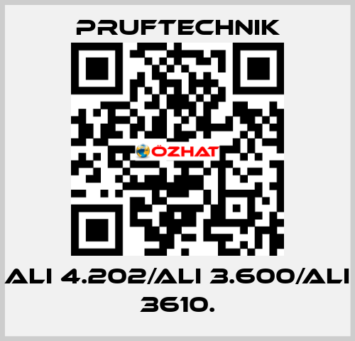 ALI 4.202/ALI 3.600/ALI 3610. Pruftechnik