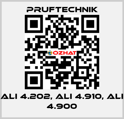 ALI 4.202, ALI 4.910, ALI 4.900 Pruftechnik