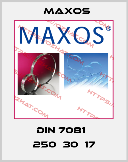 DIN 7081   250х30х17 Maxos