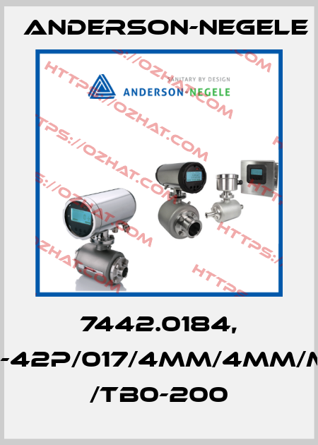 7442.0184, TFP-42P/017/4MM/4MM/MPU /TB0-200 Anderson-Negele