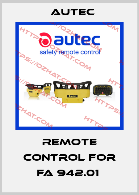 REMOTE CONTROL FOR FA 942.01  Autec