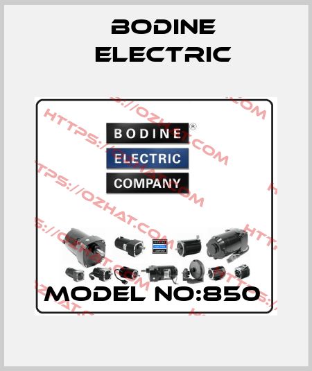 MODEL NO:850  BODINE ELECTRIC