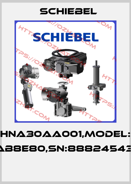 HNA30AA001,Model: AB8E80,SN:88824543,  Schiebel