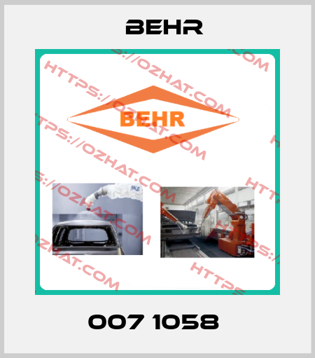 007 1058  Behr
