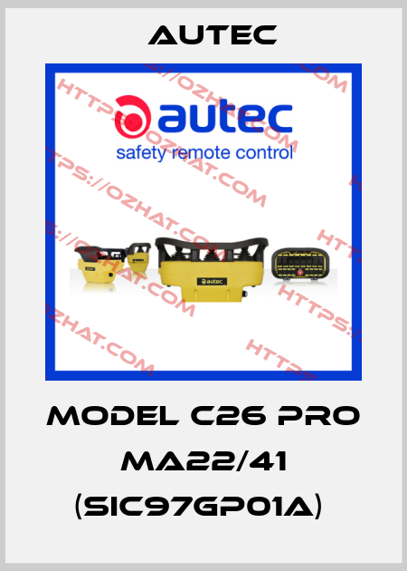 model C26 Pro MA22/41 (SIC97GP01A)  Autec