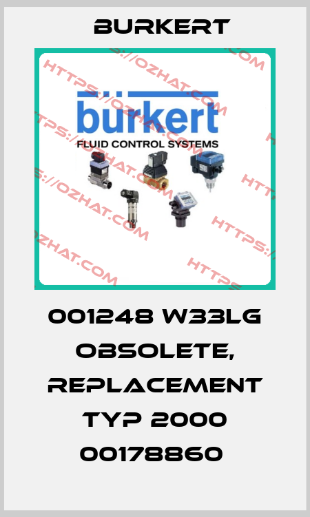 001248 W33LG obsolete, replacement Typ 2000 00178860  Burkert