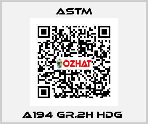 A194 GR.2H HDG  Astm