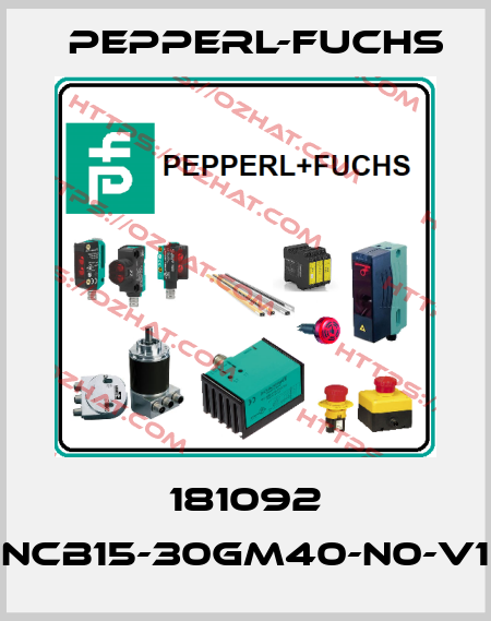 181092 NCB15-30GM40-N0-V1 Pepperl-Fuchs