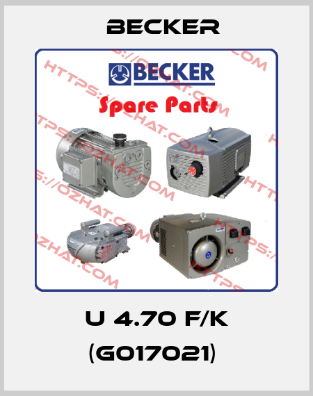 U 4.70 F/K (G017021)  Becker