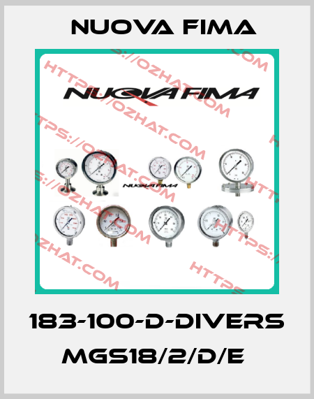 183-100-D-DIVERS MGS18/2/D/E  Nuova Fima