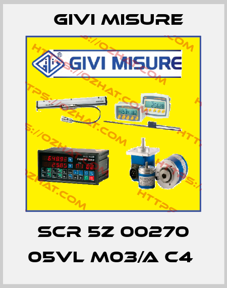 SCR 5Z 00270 05VL M03/A C4  Givi Misure