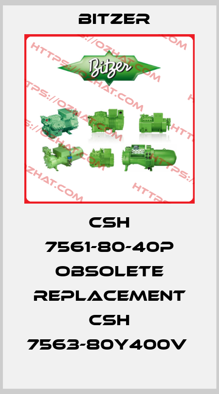 CSH 7561-80-40P obsolete replacement CSH 7563-80Y400V  Bitzer