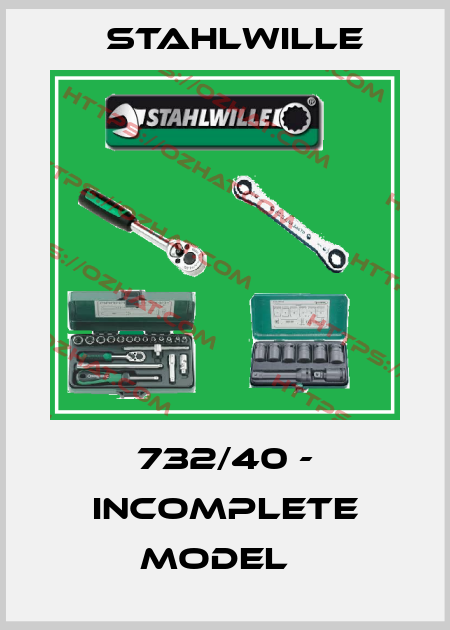 732/40 - incomplete model   Stahlwille