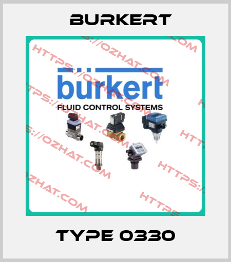 Type 0330 Burkert