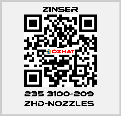 235 3100-209  ZHD-nozzles  Zinser