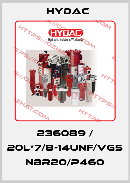 236089 / 20L*7/8-14UNF/VG5 NBR20/P460 Hydac