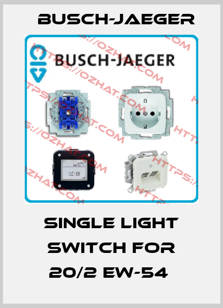 Single light switch for 20/2 EW-54  Busch-Jaeger