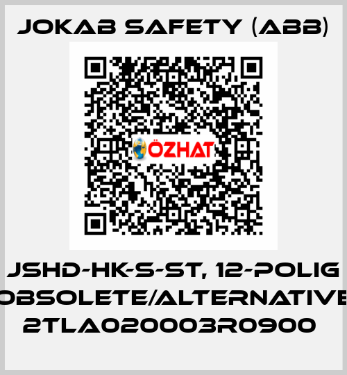 JSHD-HK-S-ST, 12-polig obsolete/alternative 2TLA020003R0900  Jokab Safety (ABB)