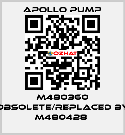 M480360 obsolete/replaced by M480428  Apollo pump