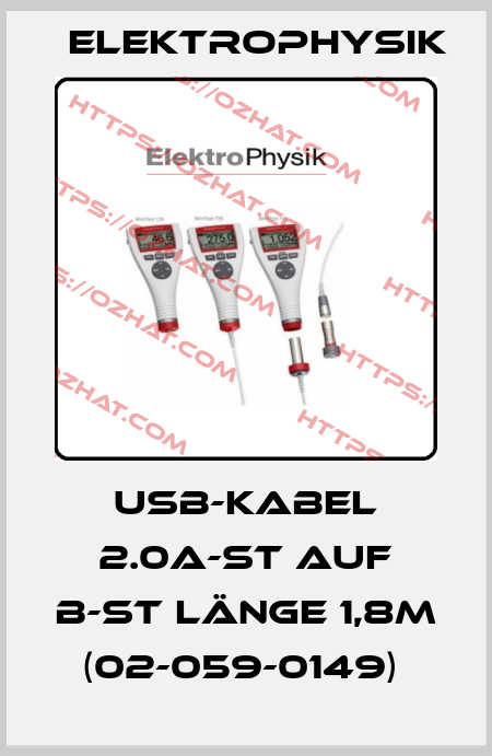 USB-Kabel 2.0A-St auf B-St Länge 1,8m (02-059-0149)  ElektroPhysik