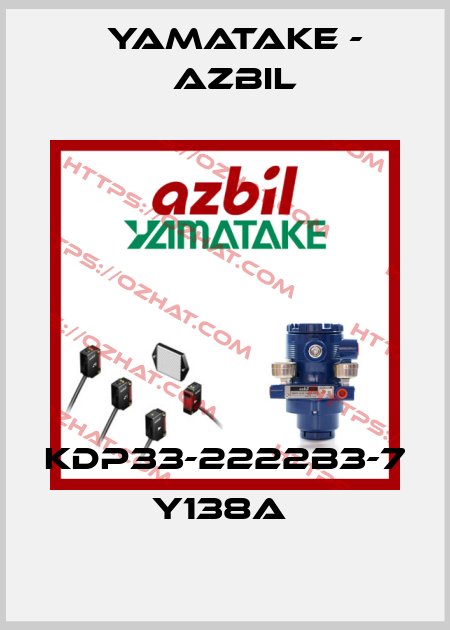 KDP33-2222B3-7 Y138A  Yamatake - Azbil