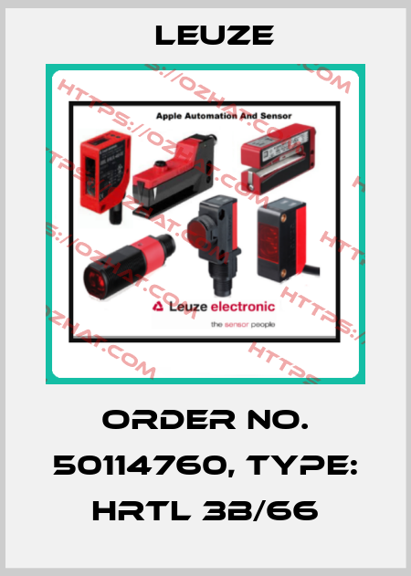 Order No. 50114760, Type: HRTL 3B/66 Leuze