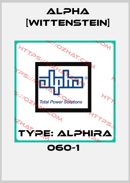 Type: alphira 060-1  Alpha [Wittenstein]