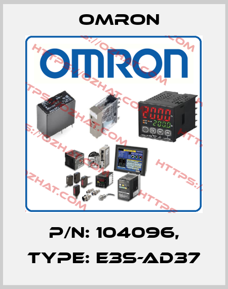 P/N: 104096, Type: E3S-AD37 Omron