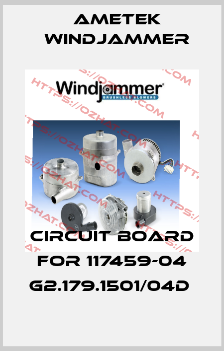Circuit board for 117459-04 G2.179.1501/04D  Ametek Windjammer