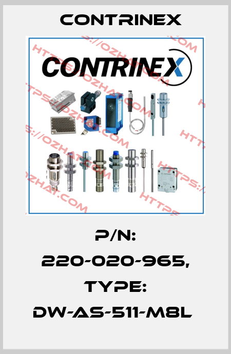 P/N: 220-020-965, Type: DW-AS-511-M8L  Contrinex