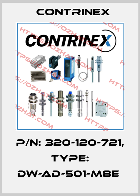 P/N: 320-120-721, Type: DW-AD-501-M8E  Contrinex