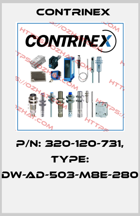 P/N: 320-120-731, Type: DW-AD-503-M8E-280  Contrinex