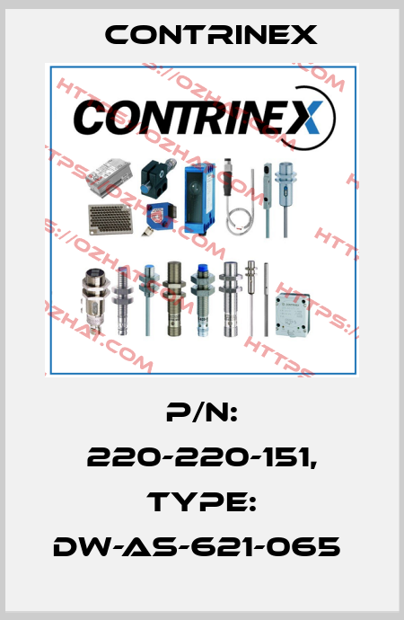 P/N: 220-220-151, Type: DW-AS-621-065  Contrinex