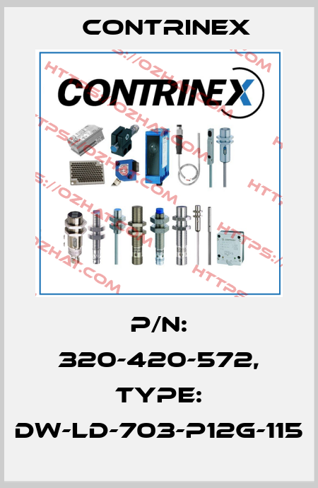 p/n: 320-420-572, Type: DW-LD-703-P12G-115 Contrinex