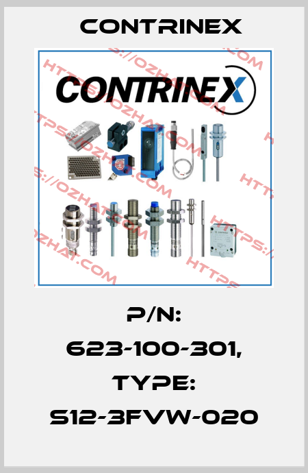 p/n: 623-100-301, Type: S12-3FVW-020 Contrinex